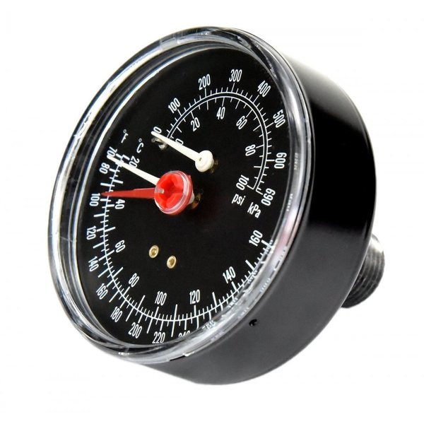 Pressure/Temp Gauge, 60, 2-1/2