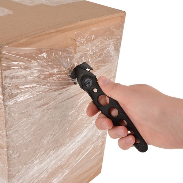 Saber-Safety Cutter, Black, PK50, Safety Blade, General Purpose