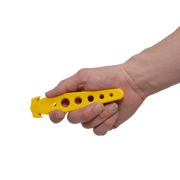 Saber-Safety Cutter, Yellow, PK50, Safety Blade, General Purpose