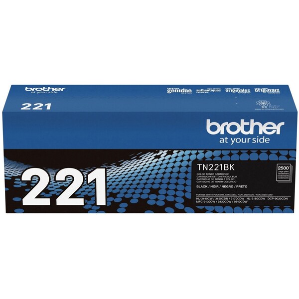 Toner For TN221BK, Black, 2.5K Pages