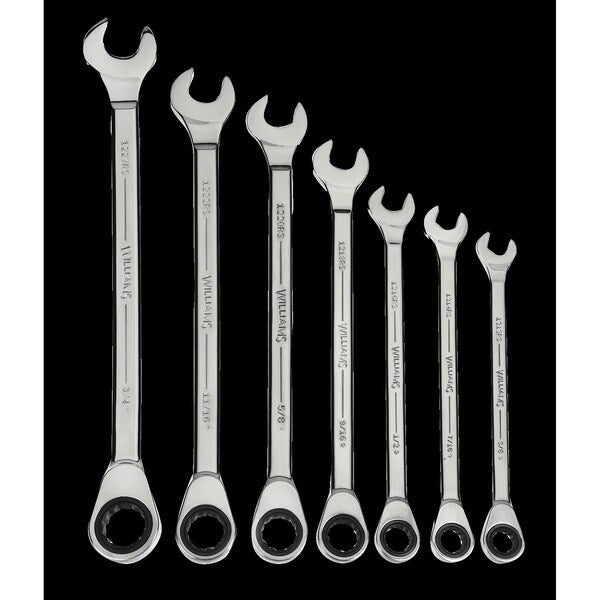 Williams Ratchet Combo Wrench, 12, 1/4 in.