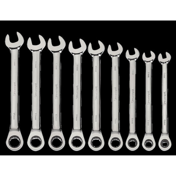 Williams Combo Ratchet Wrench, 13mm, Hi-Polish