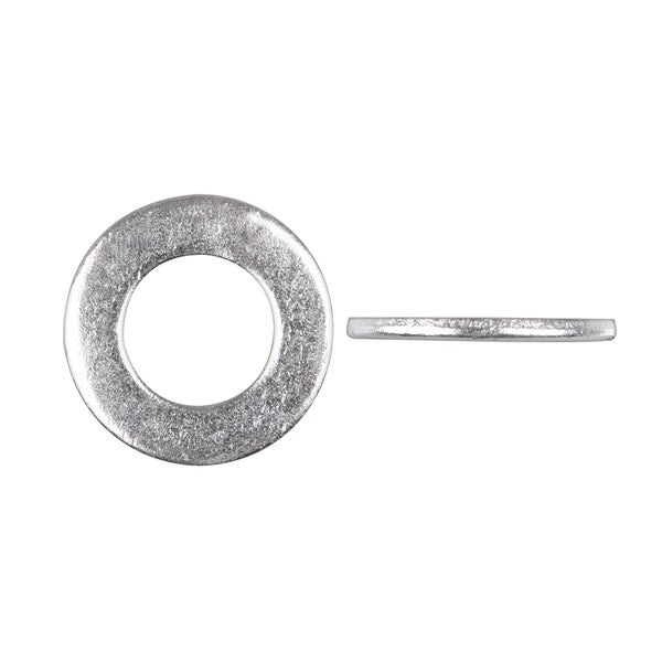 Flat Washer, Fits Bolt Size 3/4 in Bright Zinc Plated Finish