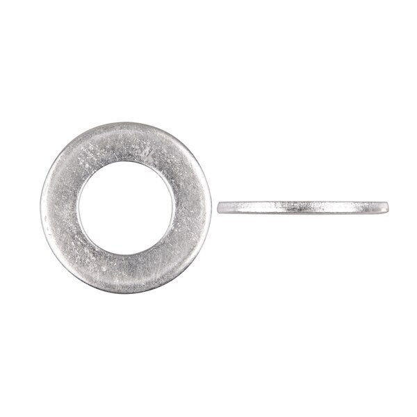 Flat Washer, Fits Bolt Size 7/8 in Bright Zinc Plated Finish