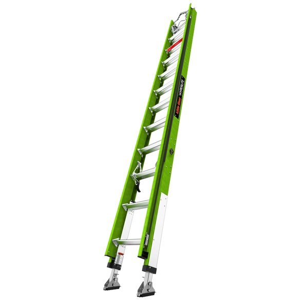 Fiberglass Extension Ladder, 300 lb Load Capacity