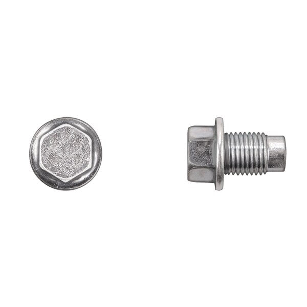 Zinc Oil Drain Plugs 12-1.25X17mm 14mm Hex Size PK5