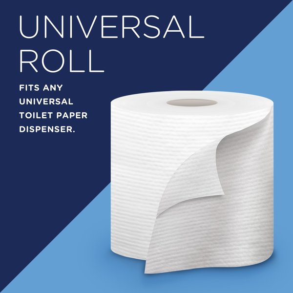 Professional Standard Roll Toilet Paper, 2-Ply, White, (451 Sheets/Roll, 60 Rolls/Case)