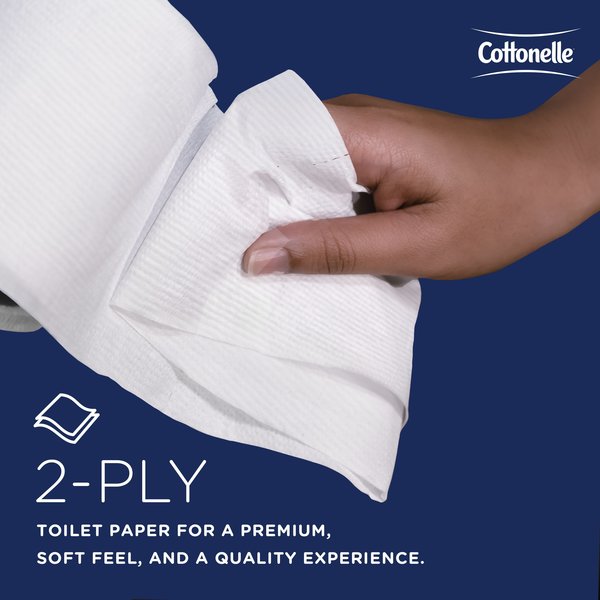 Professional Standard Roll Toilet Paper, 2-Ply, White, (451 Sheets/Roll, 60 Rolls/Case)