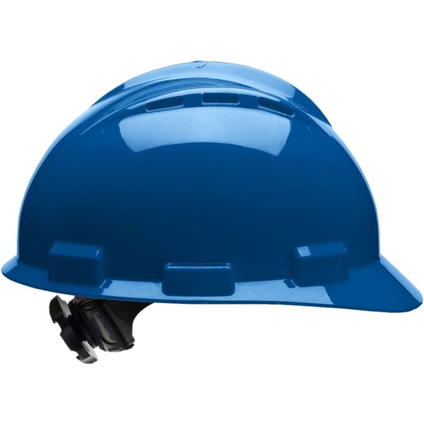 Front Brim Hard Hat, Type 1, Class C, Ratchet (4-Point), Blue