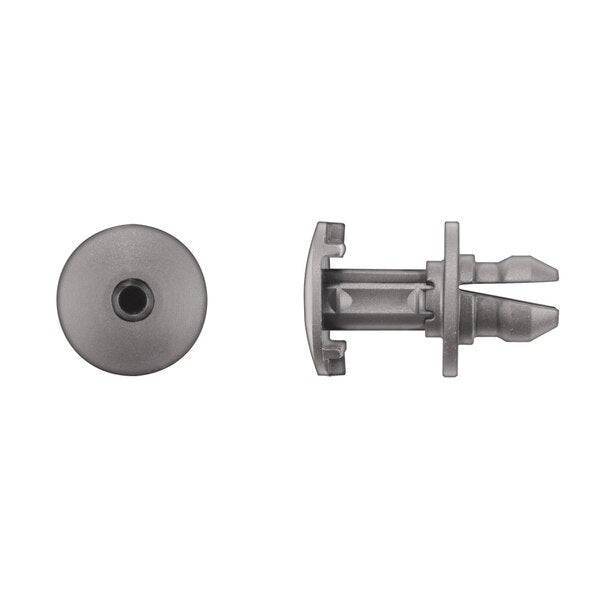 Blk Nyln Push Type Ret 12.5mm Hole 14mm Stem L PK15