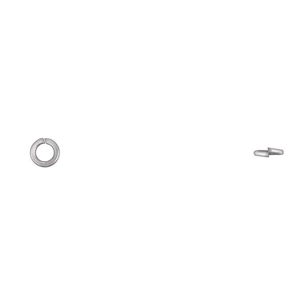 Split Lock Washer, Fits Bolt Size #10 Bright Zinc Plated Finish
