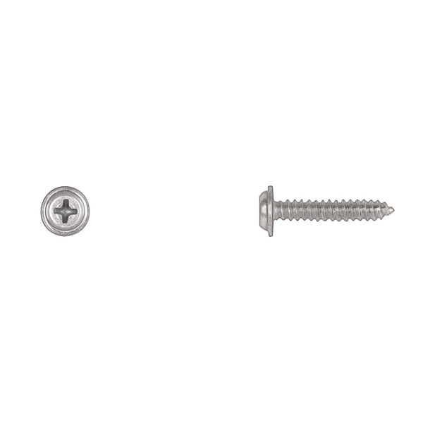 Zinc Flat Top Phil Screws 8X1