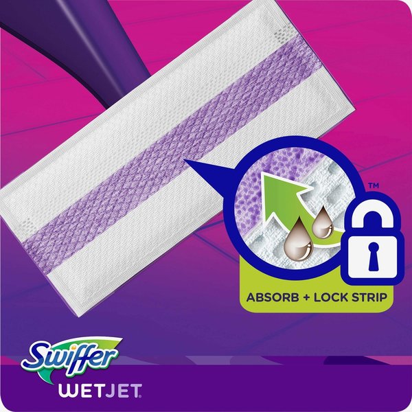11.3 in x 5.4 in Refill WetJet Pad, White, Cotton, PK24