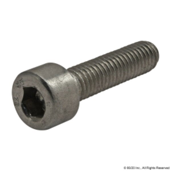 M5-0.80 Socket Head Cap Screw, Plain Stainless Steel, 20 mm Length