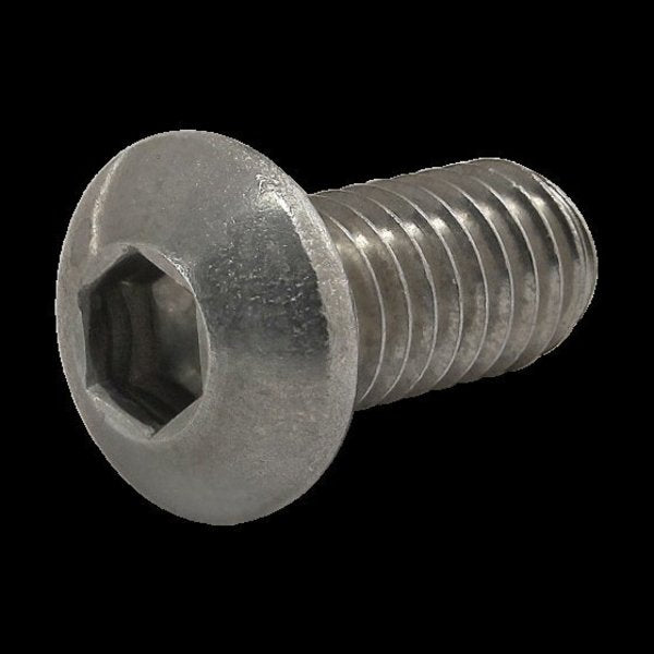 M6-1.00 Socket Head Cap Screw, Plain Stainless Steel, 12 mm Length