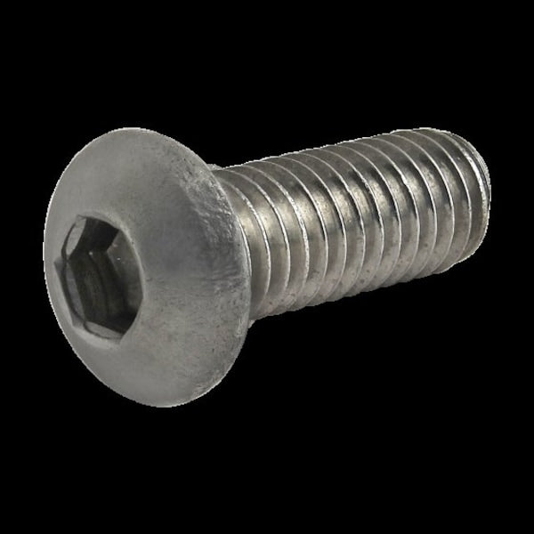 M6-1.00 Socket Head Cap Screw, Plain Stainless Steel, 16 mm Length