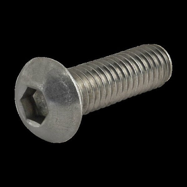 M6-1.00 Socket Head Cap Screw, Plain Stainless Steel, 20 mm Length