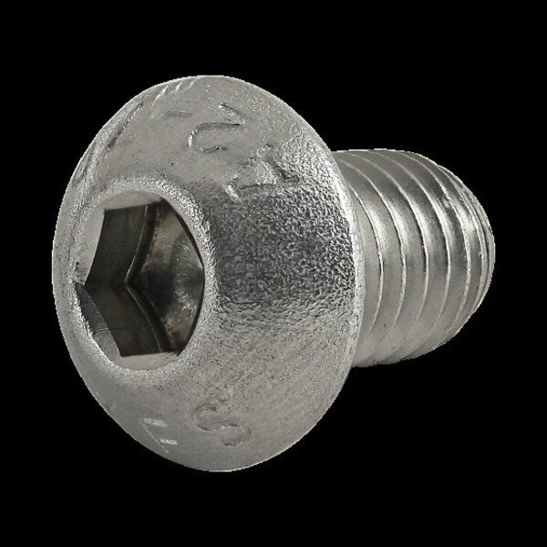 M8-1.25 Socket Head Cap Screw, Plain Stainless Steel, 12 mm Length