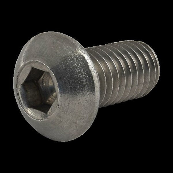 M8-1.25 Socket Head Cap Screw, Plain Stainless Steel, 16 mm Length