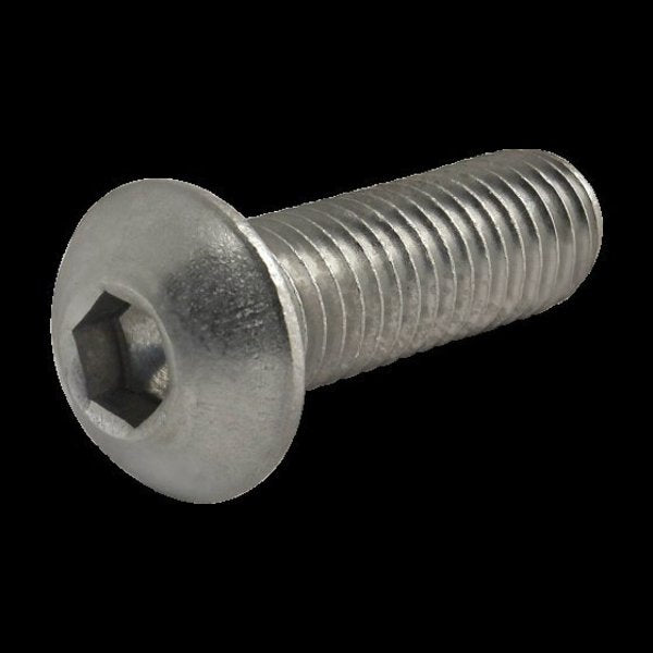 M8-1.25 Socket Head Cap Screw, Plain Stainless Steel, 25 mm Length