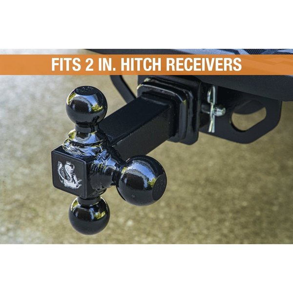 Triple Ball Mount, Black