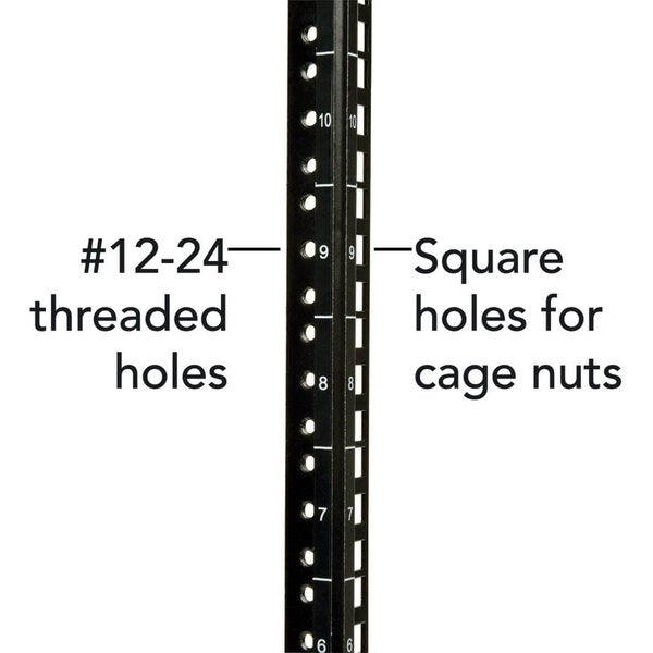 Rack Enclosure, 12U, 27.95 in H, 26.38 in W