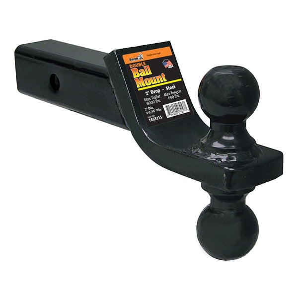 Towing Ball Mount for Dual Black Balls