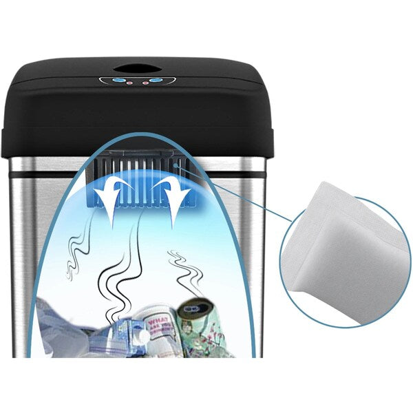 Compact Odor Filters for Trash Can, PK 3
