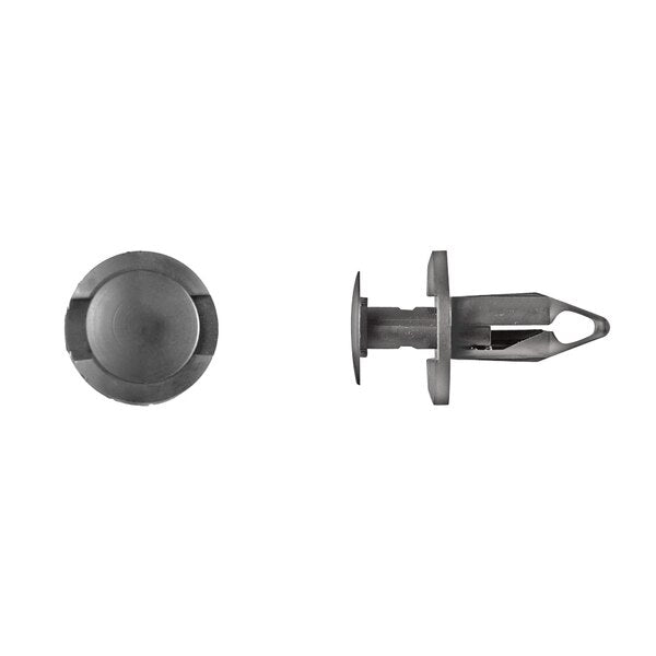 Blk Nyln Push Type Ret 8mm Hole Size 20mm Stem L PK100