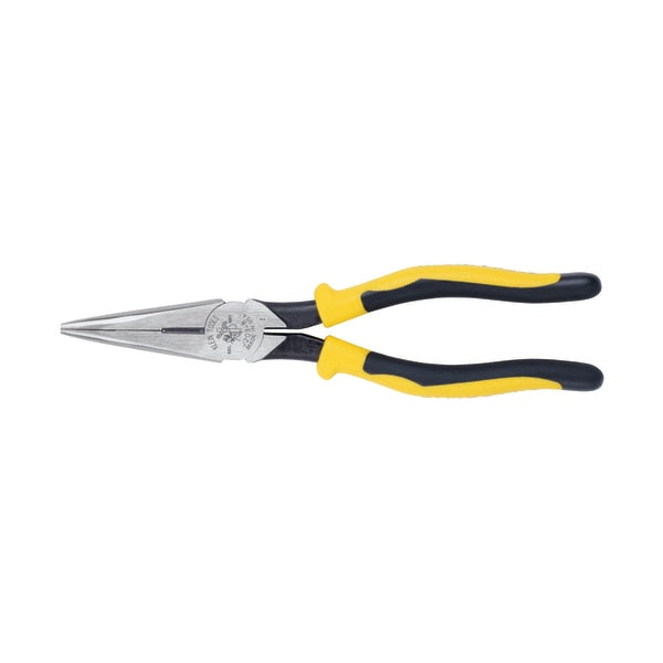 8 9/16 in J203 Needle Nose Plier, Side Cutter Plastic Dipped Handle