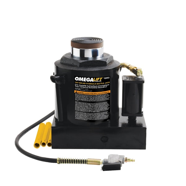 Bottle Jack, Air Actuated, 100 tons