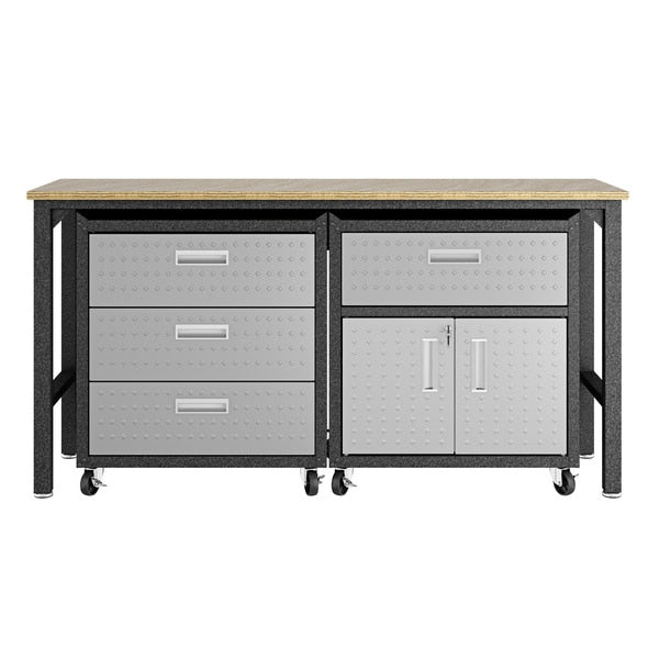 Fortress 3-Piece Mobile Steel Garage Cab