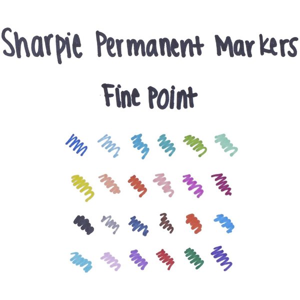 Permanent Marker, Fine Tip Green PK12