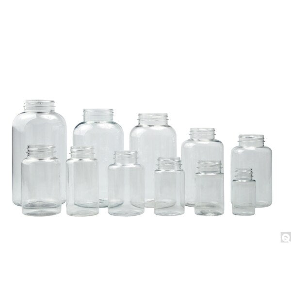 Clear PET Packer, w/53-400 Neck Fin, PK24