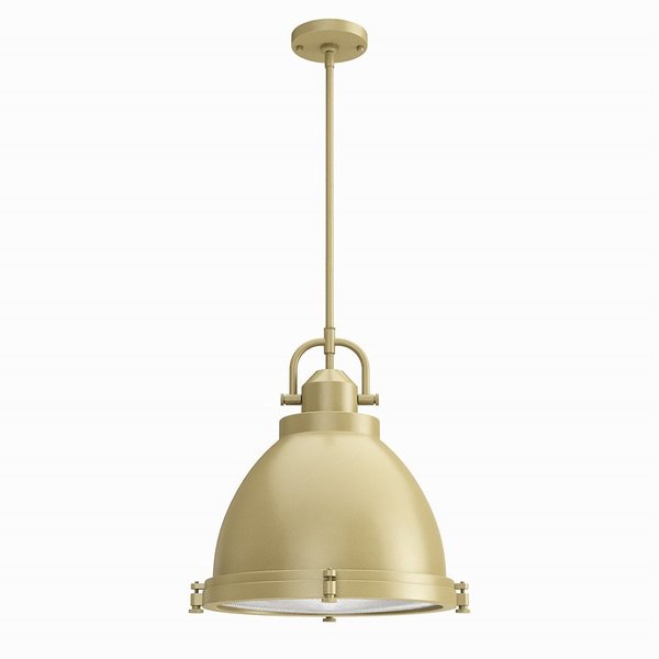 Downrod Light, Modern Brass, 120 V, UL L