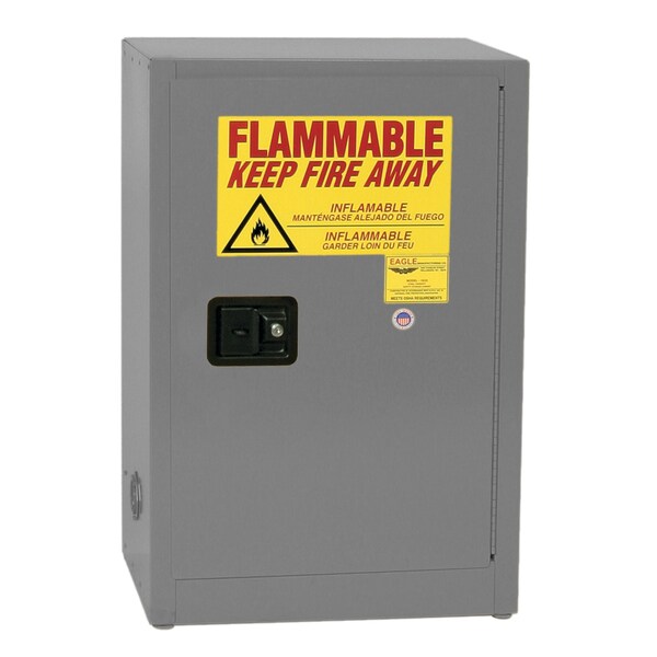 Flammable Liquid Safety Cabinet, Gray
