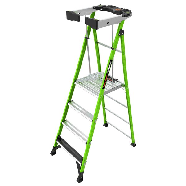 Platform Stepladder, 375 lb Cap., 4 ft H