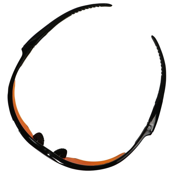 Safety Glasses, Wraparound Copper Polycarbonate Lens, Scratch-Resistant