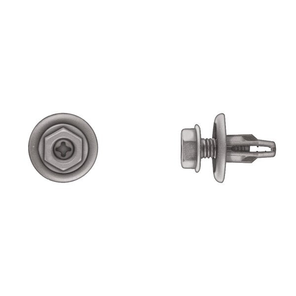 Hex Phllp Splash Shield Ret 8mm Hole Size 15mm Stem L PK10