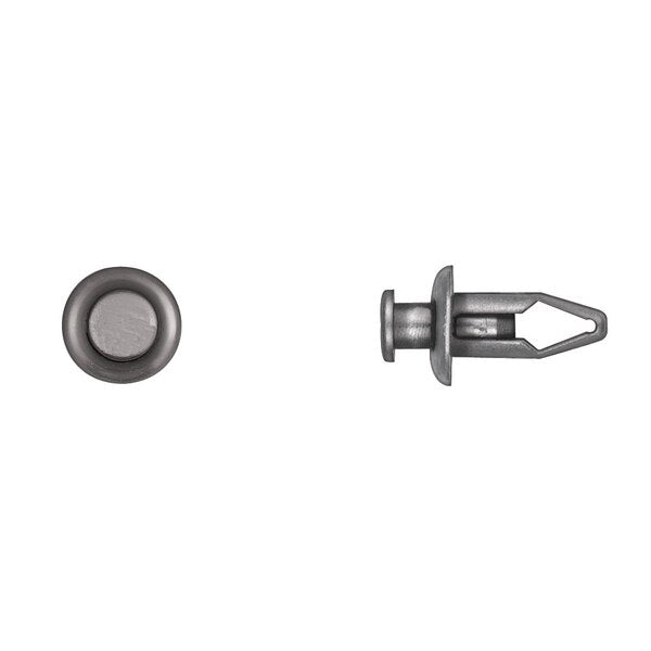 Blk Nyln Push Type Ret 8mm Hole Size 20mm Stem L PK25