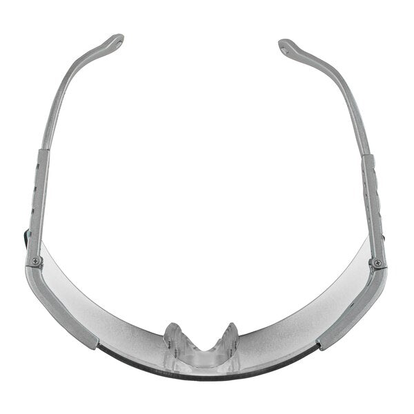 Safety Glasses, Wraparound Clear Polycarbonate Lens, Scratch-Resistant