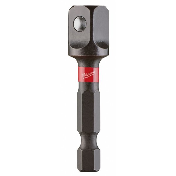 SHOCKWAVE Impact Hex Shank Socket Adapter Set, 1/4 in Drive, Black Oxide, 3-Piece