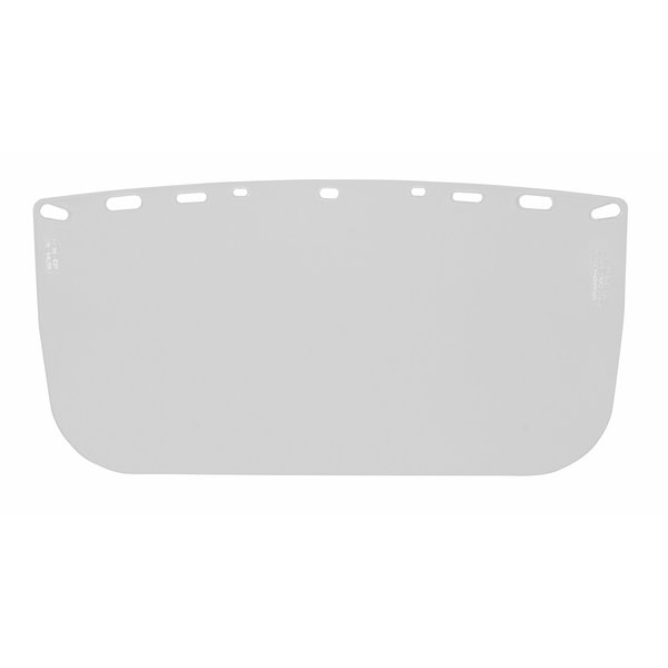 Hard Hat Clear Visor, Flat, Polyester