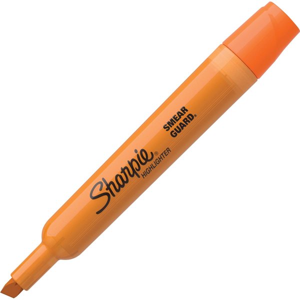Smear Guard Highlighter Set, Chisel Tip Fluorescent Colors PK4