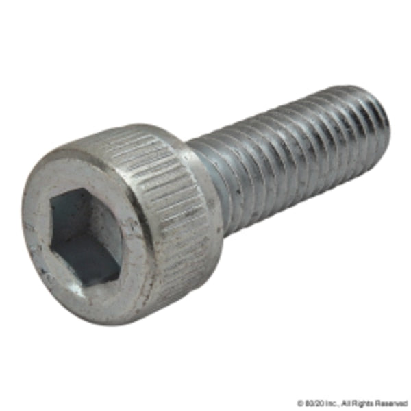 M6-1.00 Socket Head Cap Screw, Zinc Plated Steel, 20 mm Length