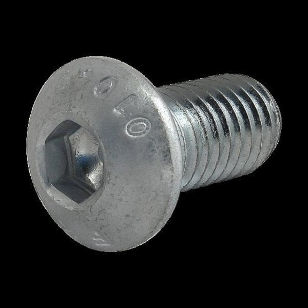 M8-1.25 Socket Head Cap Screw, Zinc Plated Steel, 16 mm Length