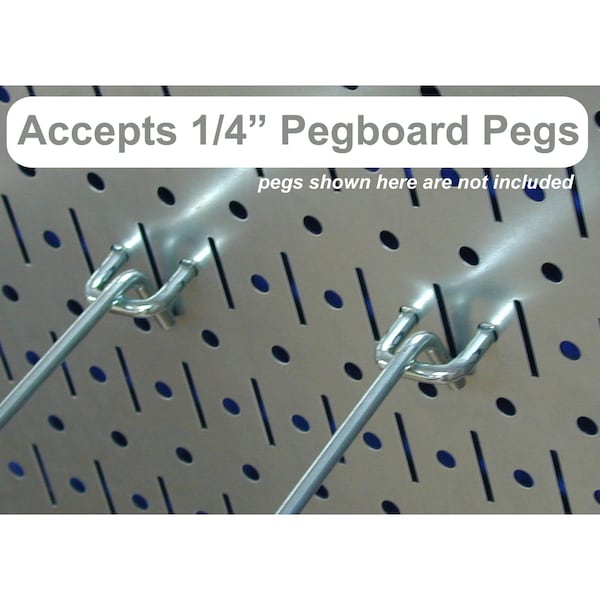 Expanded Industrial Pegboard Kit, Grey/Black