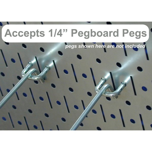 Expanded Industrial Pegboard Kit, Red/Black