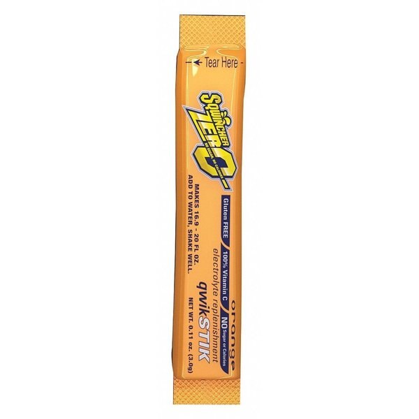 Qwik Stik, Sugar Free Drink Mix Powder, 20 oz Yield per 11 oz Pack, Orange, 50 Packs