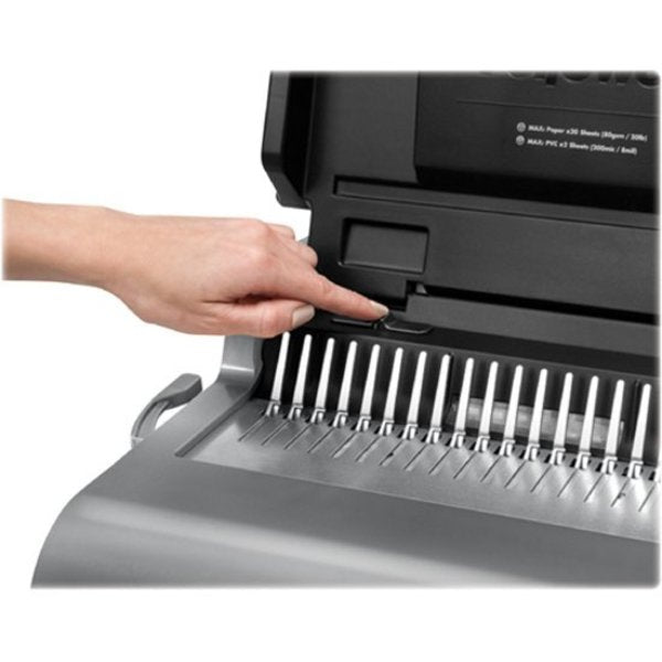 Binding Machine, Comb, Metallic Gray